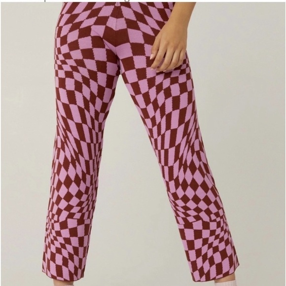 NWT DAYDREAMER LA Magenta Wave Pant Size M - Picture 1 of 14